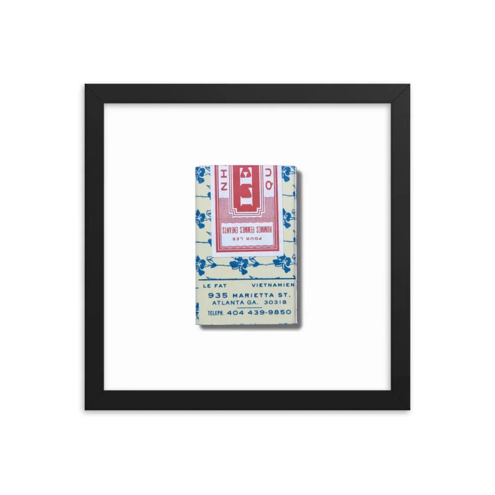 Le Fat Framed Print, side view - House Of Avana