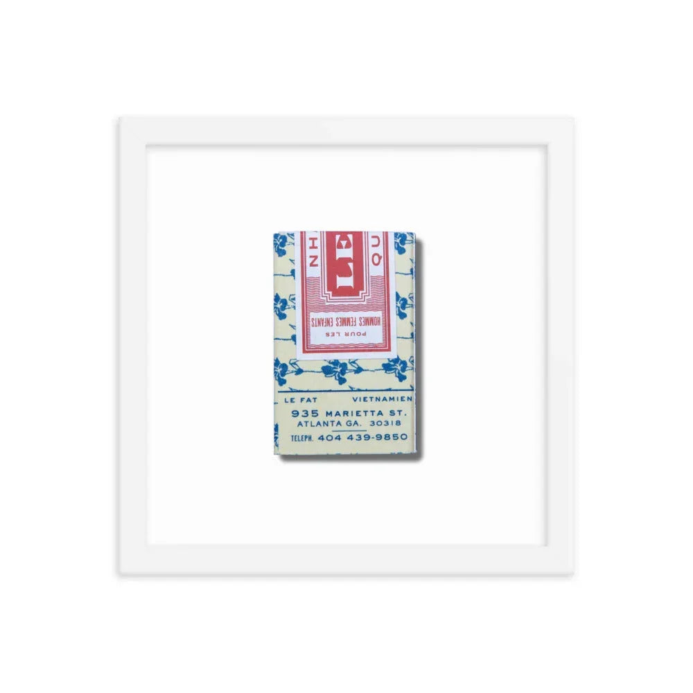 Le Fat Framed Print, top view - House Of Avana