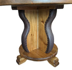 Leather Studded Gathering Table Enrico Bartolini