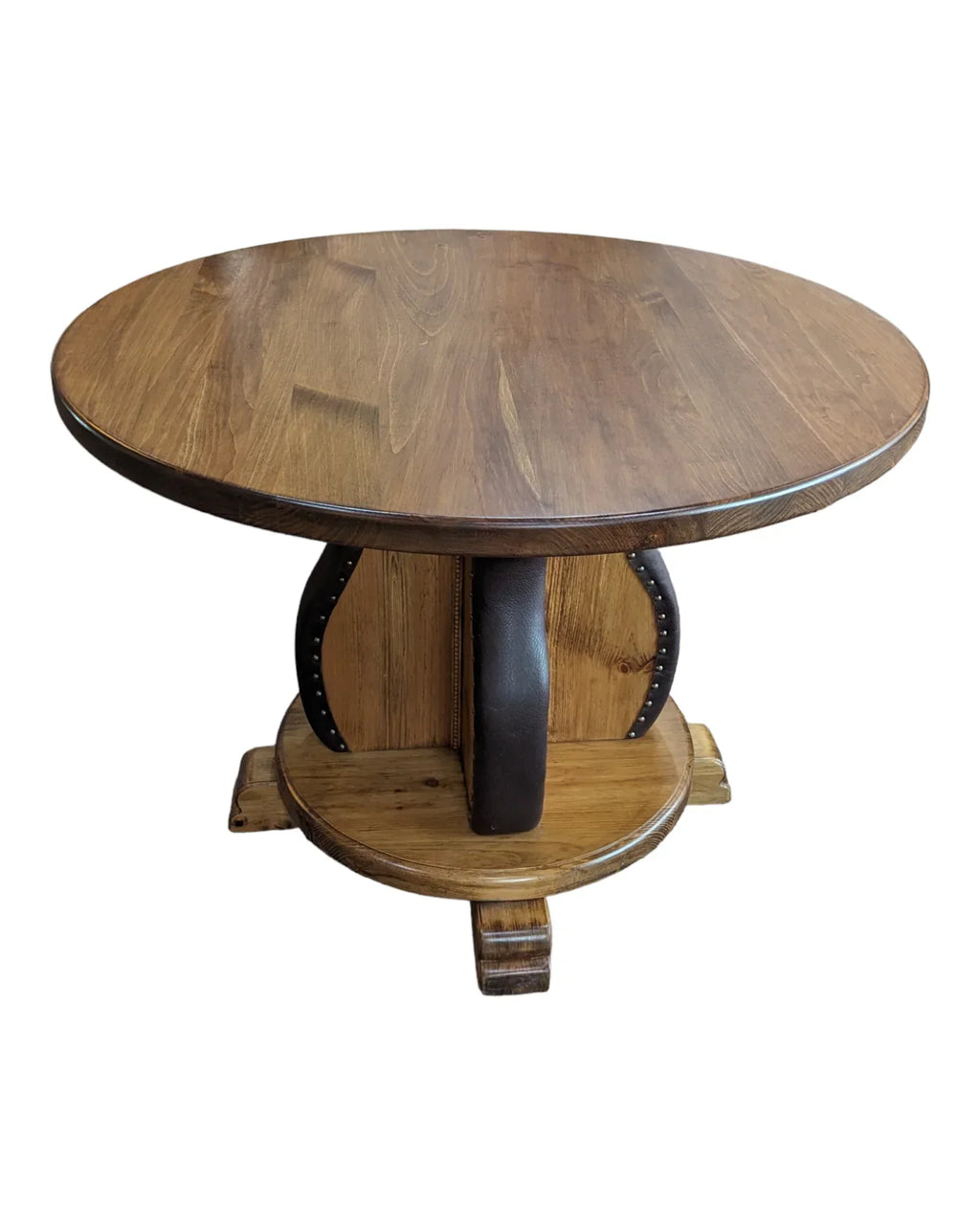 Leather Studded Gathering Table Enrico Bartolini