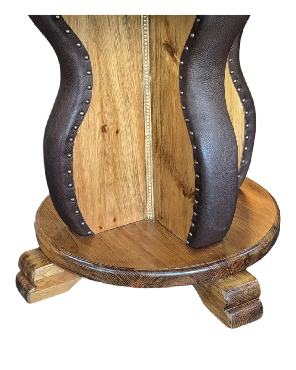 Leather Studded Gathering Table Enrico Bartolini