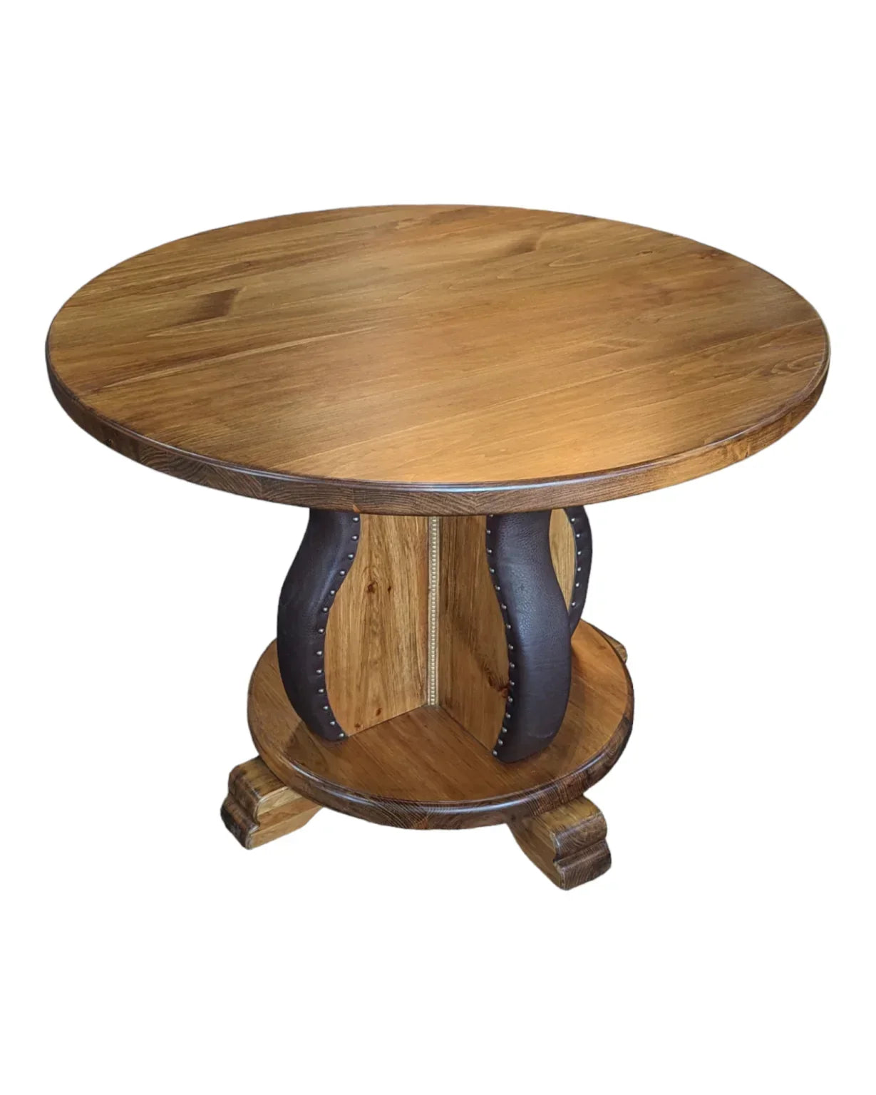 Leather Studded Gathering Table Enrico Bartolini
