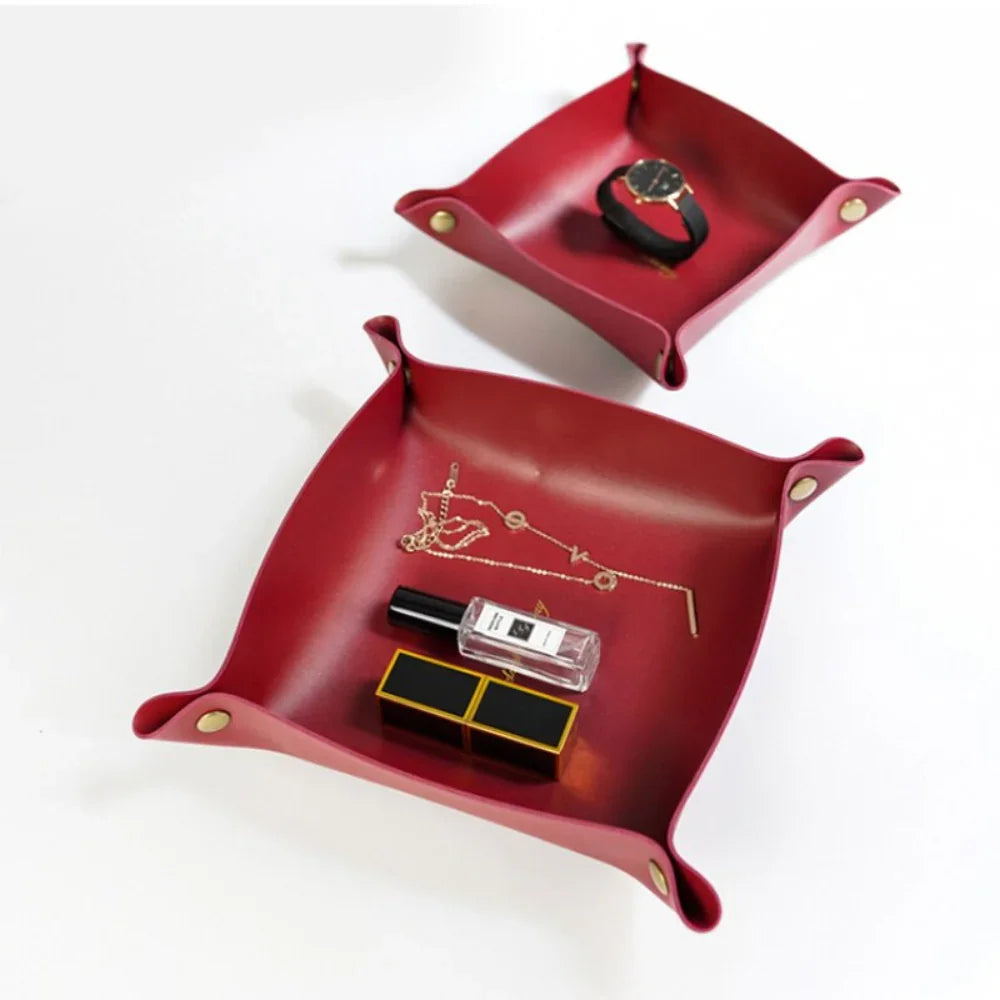 Leather Desktop Organizer Tray for Tabletop - House Of Avana