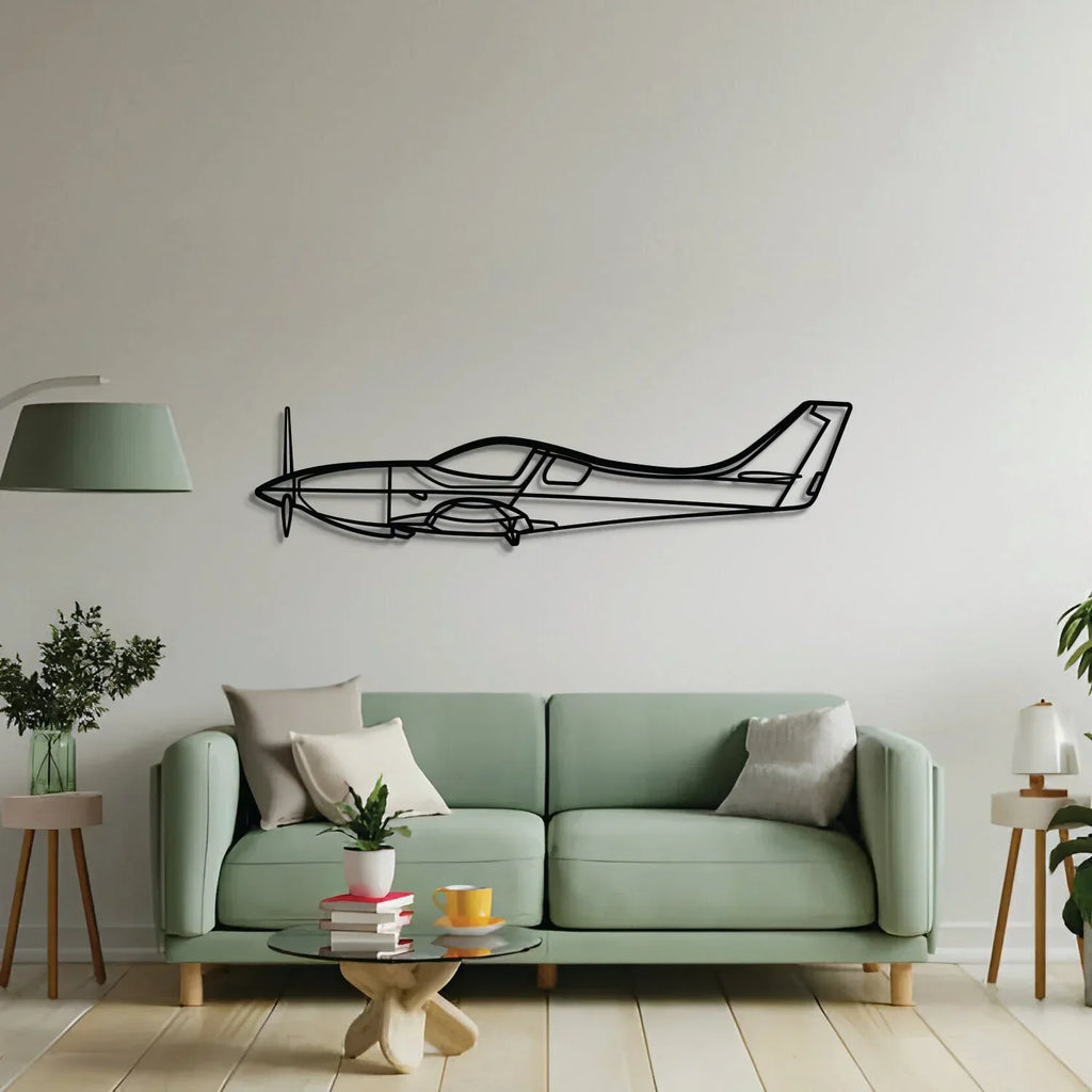 Legacy Metal Aircraft Wall Art - Ncp0578, side view - House Of Avana
