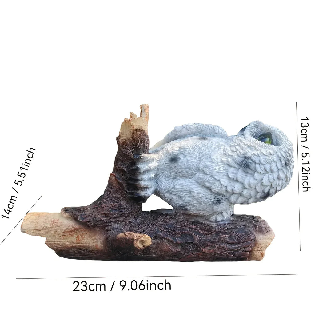 Lifelike Owl Statue Wall Decor, Easy Install on Trees & Walls, Realistic Animal Theme for Home & Garden, Perfect Gift for Bird Lovers, House Accent, Birthdays, Mother'S Day, Father'S Day, Thanksgiving, Valentines-day, Bird De House Of Avana