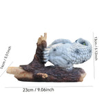 Lifelike Owl Statue Wall Decor, Easy Install on Trees & Walls, Realistic Animal Theme for Home & Garden, Perfect Gift for Bird Lovers, House Accent, Birthdays, Mother'S Day, Father'S Day, Thanksgiving, Valentines-day, Bird De House Of Avana