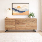 Light Acacia Live Edge Sideboard