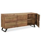 Light Acacia Live Edge Sideboard