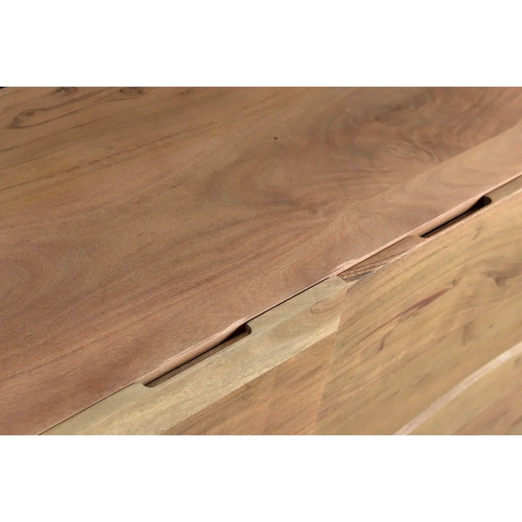 Light Acacia Live Edge Sideboard
