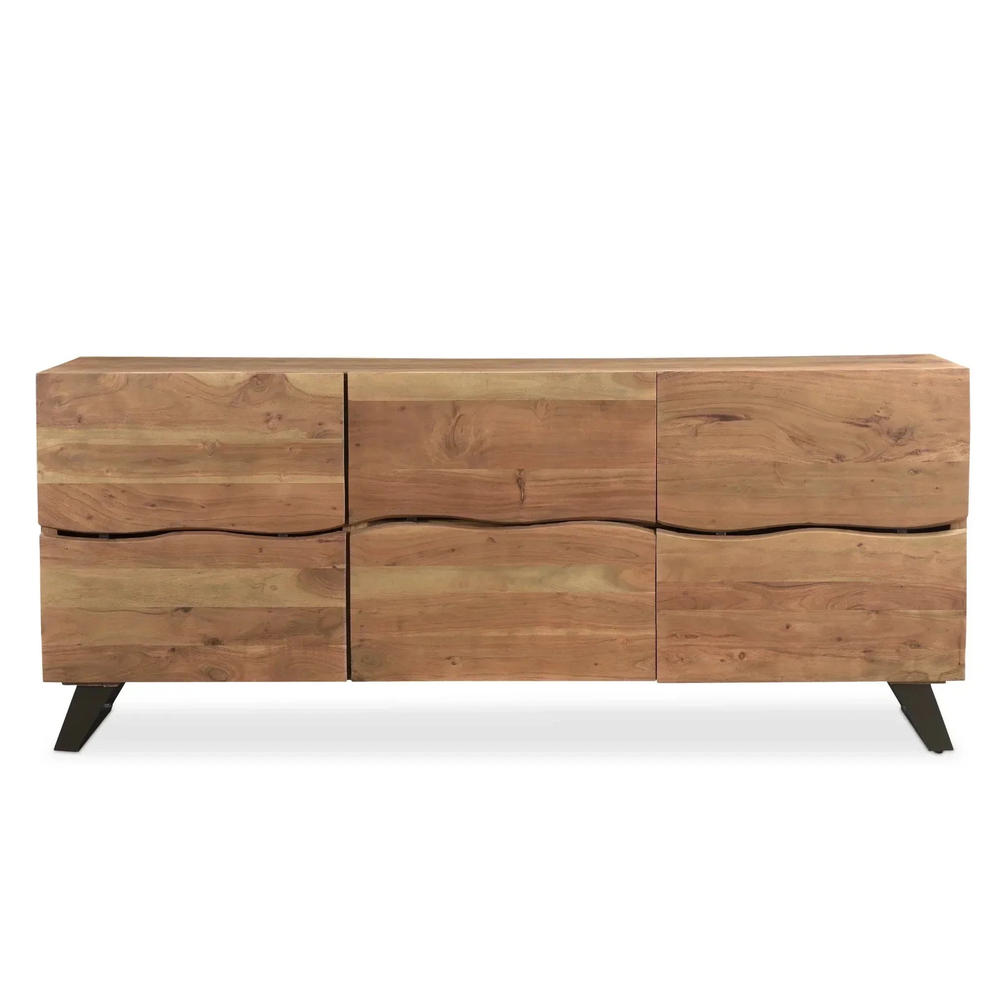 Light Acacia Live Edge Sideboard