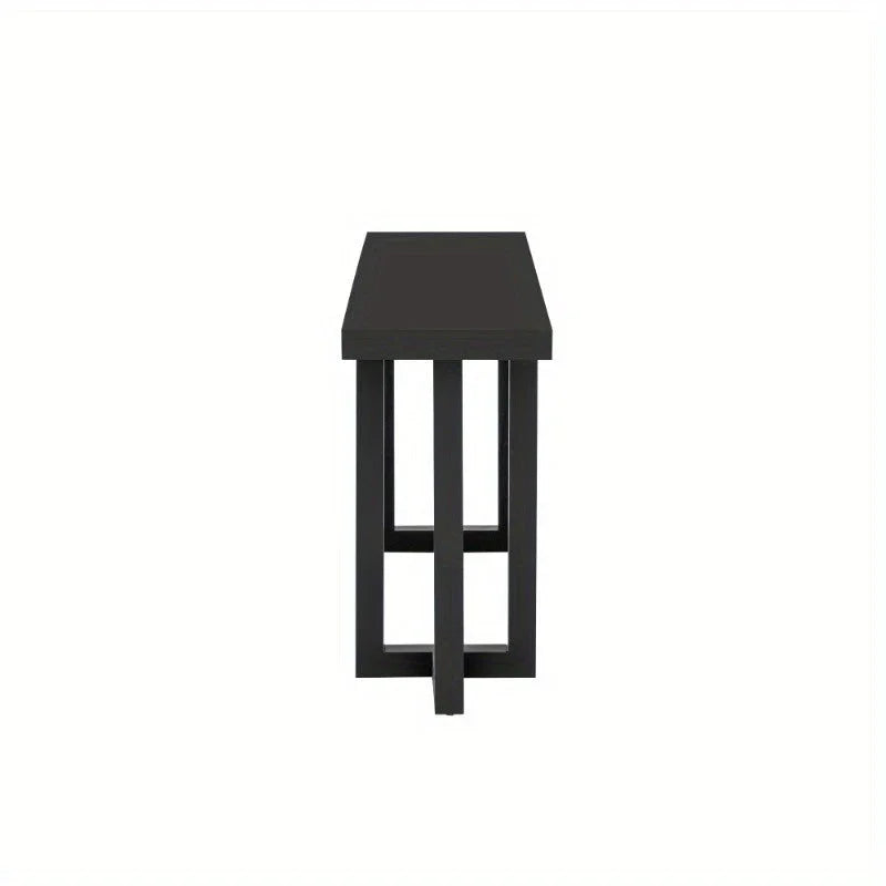 U_STYLE Geometric Design Console Table Featuring Pine Legs, Ideal for Entryways, Hallways, Living Rooms, And Bedrooms. House Of Avana