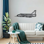 Lightning F6 Metal Aircraft Wall Art - Ncp0579, back view - House Of Avana