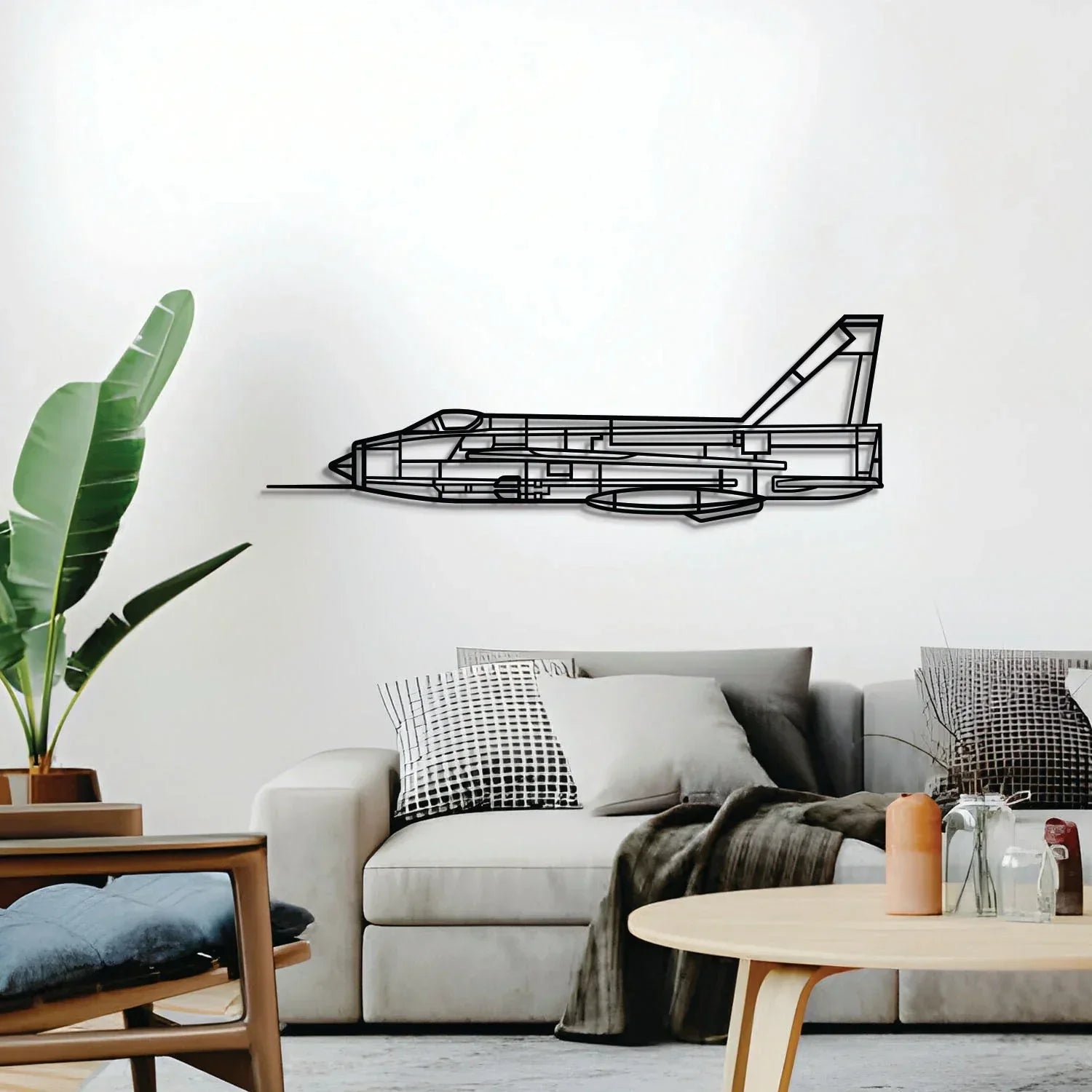 Lightning F6 Metal Aircraft Wall Art - Ncp0579, detail shot - House Of Avana