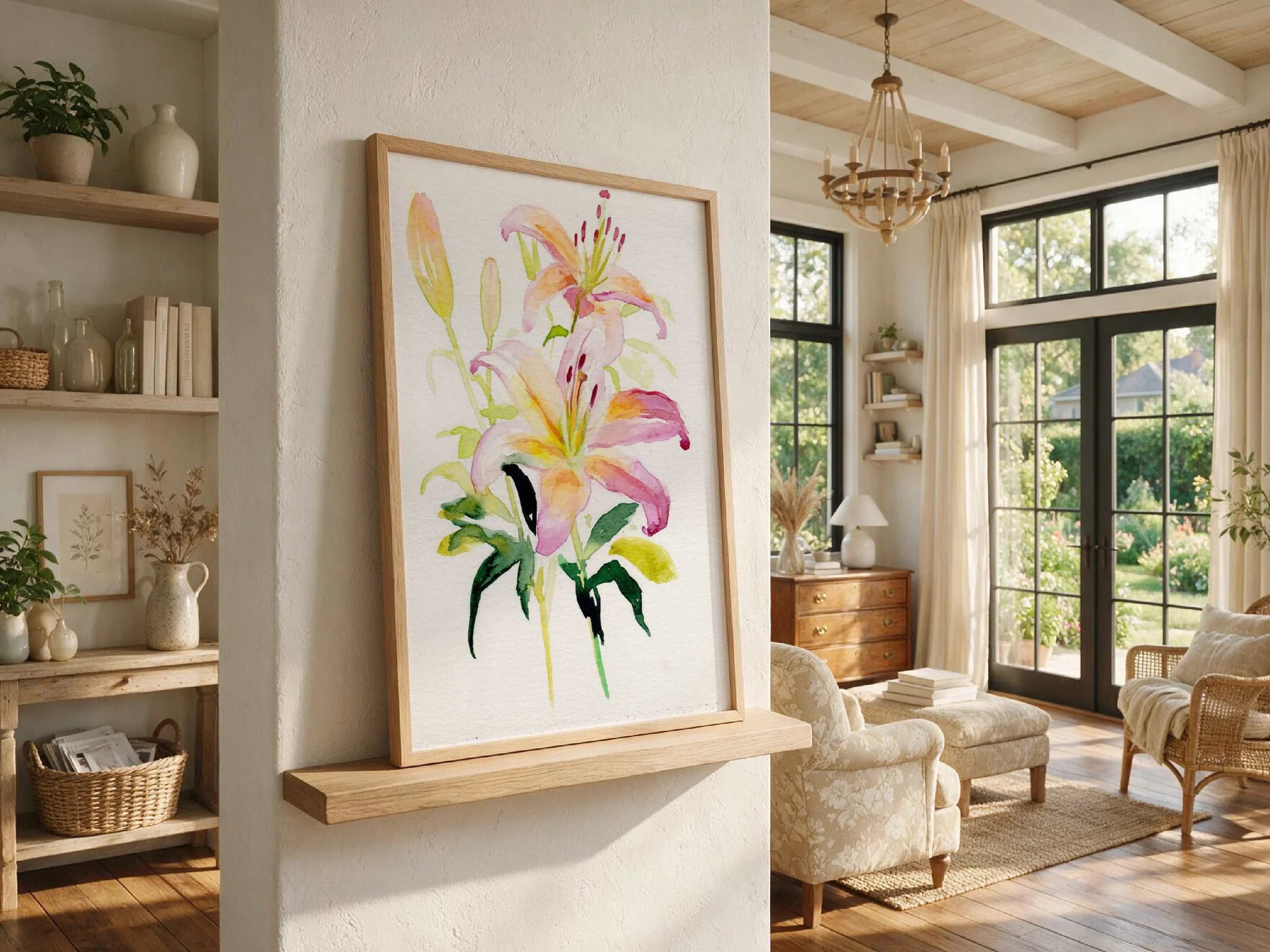 Lily – May Birth Flower Art Print