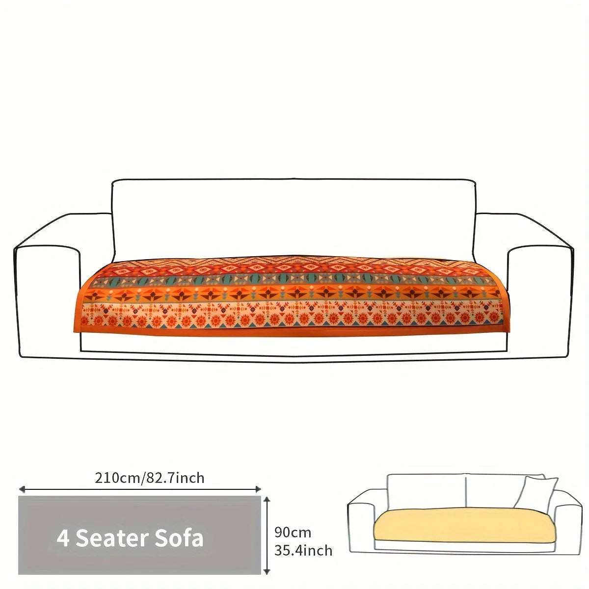 Linen Sofa Cover – Premium Stretchable Protector for Couches topspet