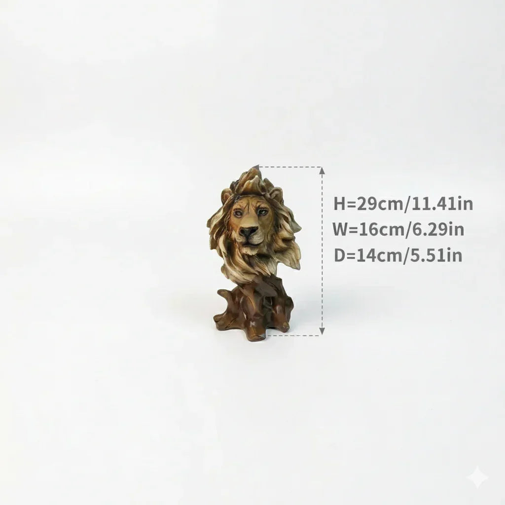 Lion Statue - Majestic Bronze Small