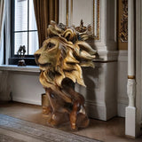 Majestic Lion Head Statue House Of Avana