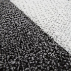 Living Room Rug Madeira Bordered with Geometric Pattern - Grey Red RugYourHome