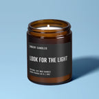 Look for the Light | Soy Wax Scented Candle, front view - House Of Avana