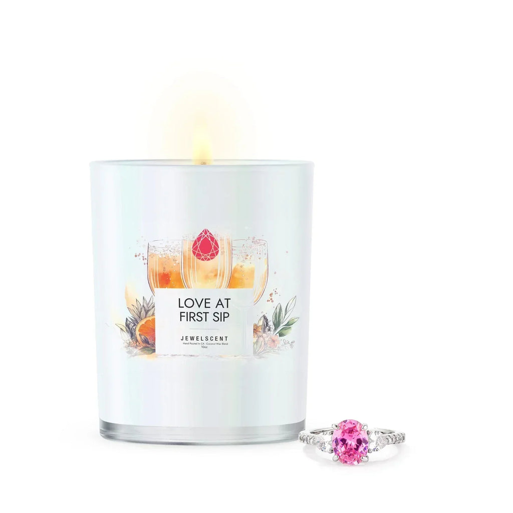 Love At First Sip Iridescent 10oz Signature Jewelry Candle JewelScent
