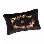 Love Bee Silk Velvet Throw Pillow, 12" X 20", back view - House Of Avana