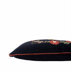 Love Bee Silk Velvet Throw Pillow, 12" X 20", side view - House Of Avana