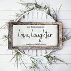 Love Laughter Sign Gia Roma
