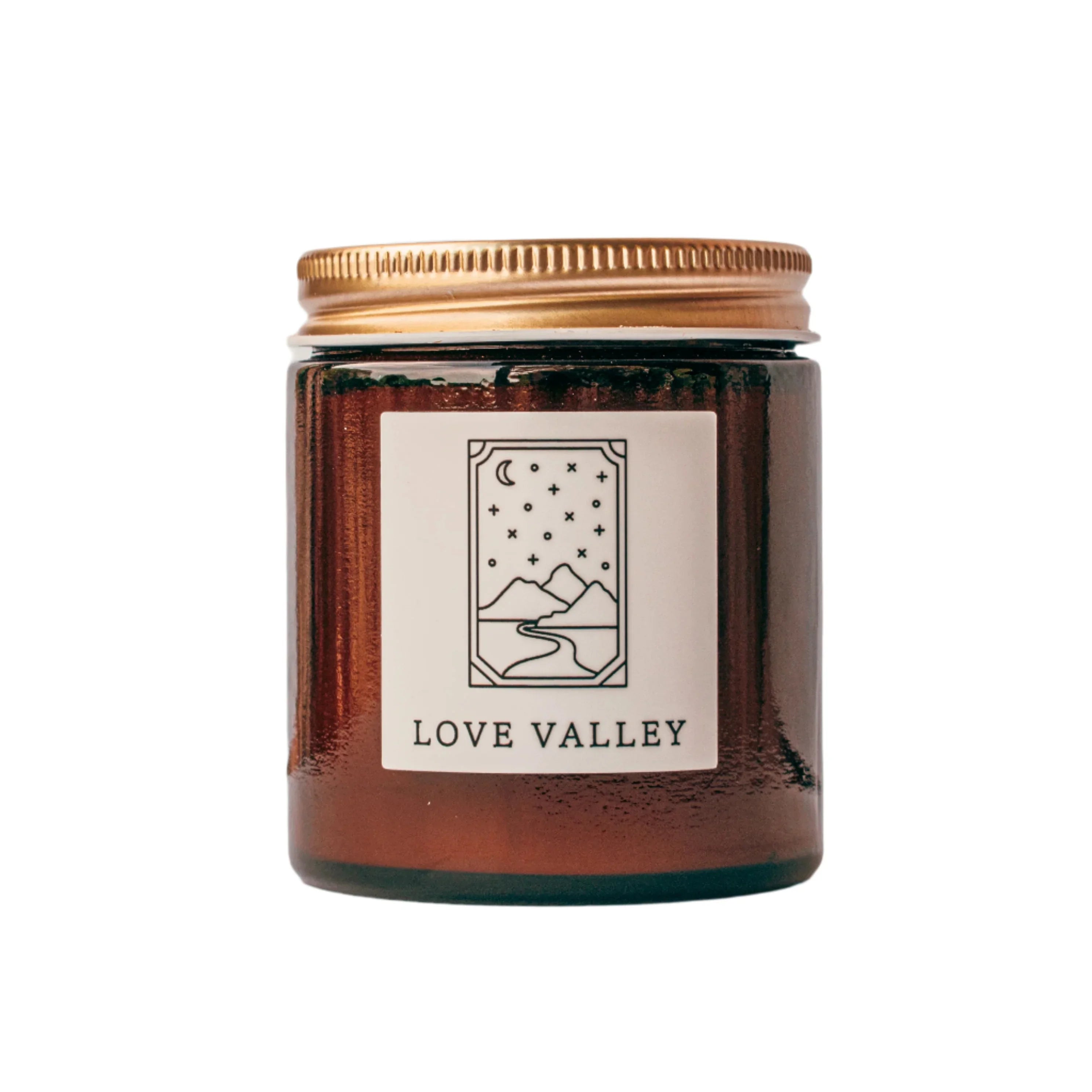 Love Valley Fine Fragrance Candle, back view - House Of Avana