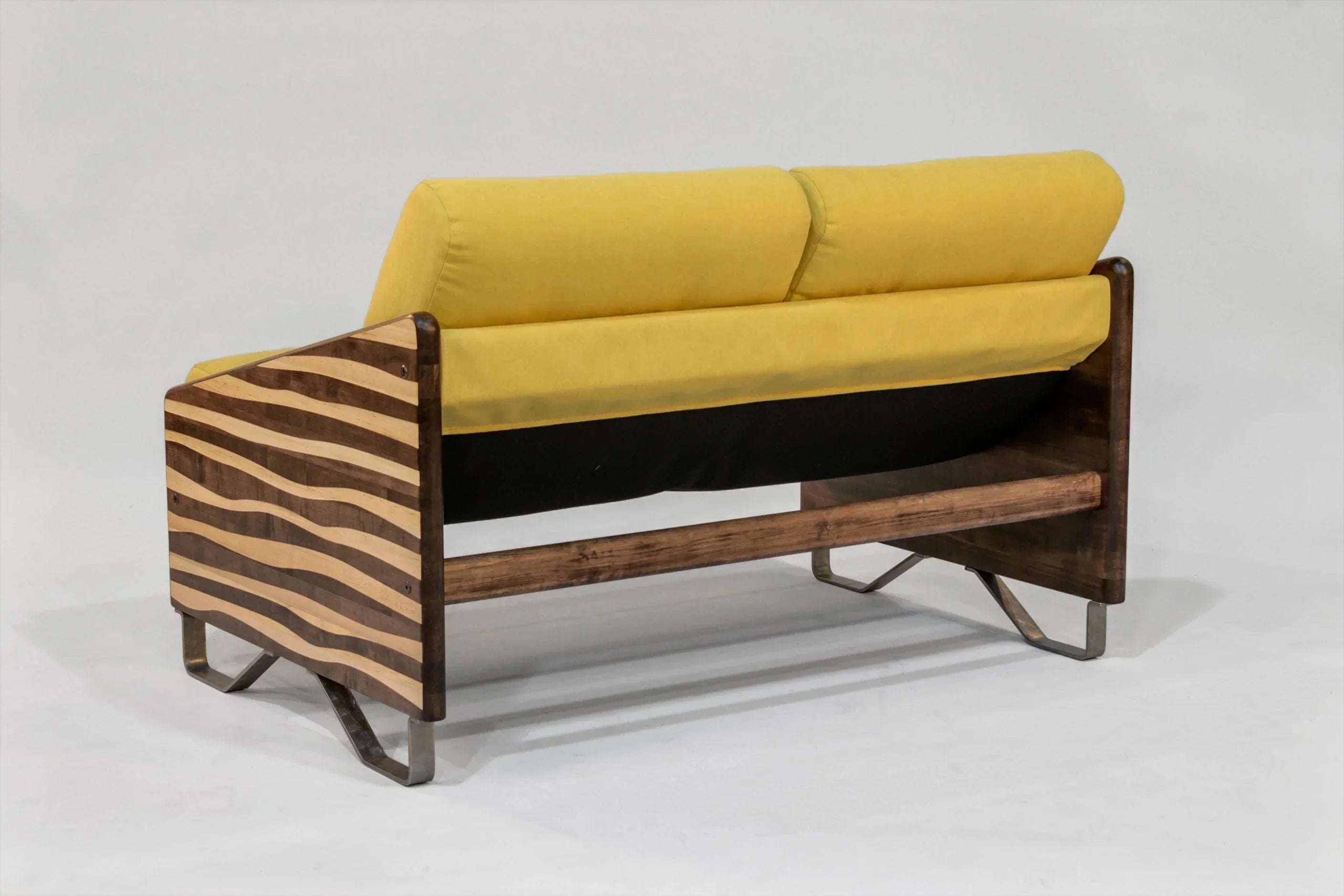 Loveseat – Peyton Mimosa with Zebra Arms (Mocha & Natural) Enrico Bartolini