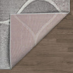 Low-Pile Rug Oriental Design in various gray Tones RugYourHome