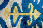 Luxurious 16x24 Handmade Ikat Silk Velvet Pillow with Premium Down Feather Insert By Canvello – Rich... - House Of Avana