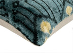 Luxurious 16x24 Handmade Ikat Silk Velvet Pillow with Premium Down Feather Insert By Canvello – Striking... - House Of Avana