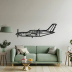 M500 Meridian Metal Aircraft Wall Art - Ncp0581, side view - House Of Avana