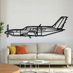 M500 Meridian Metal Aircraft Wall Art - Ncp0581, front view - House Of Avana
