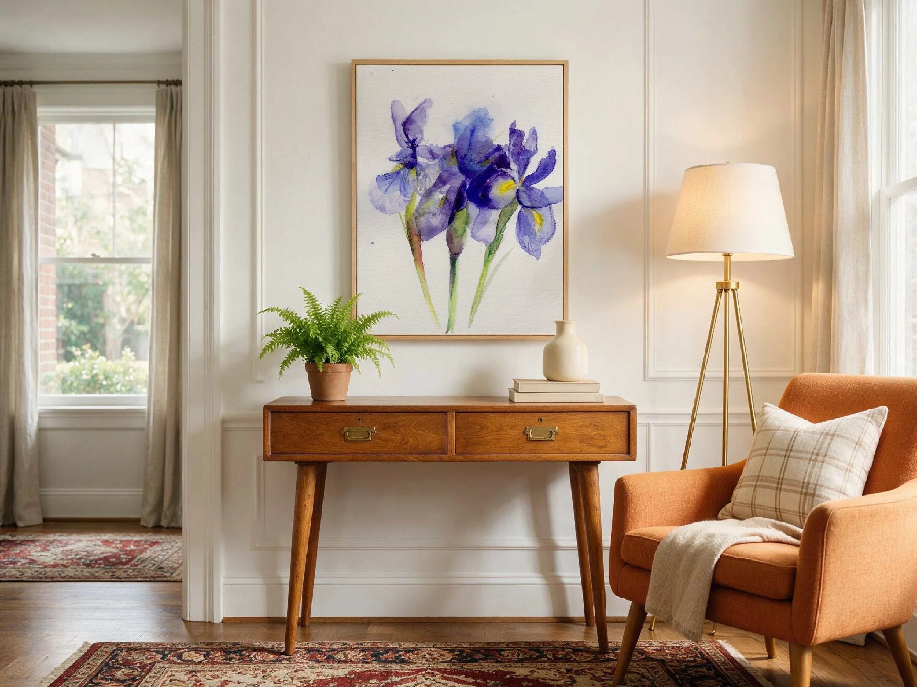Iris - February Birth Flower Art Print