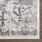 Buenaventura Cream & Navy Area Rug Hauteloom