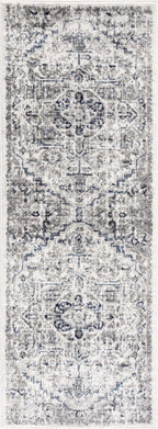 Buenaventura Cream & Navy Area Rug Hauteloom