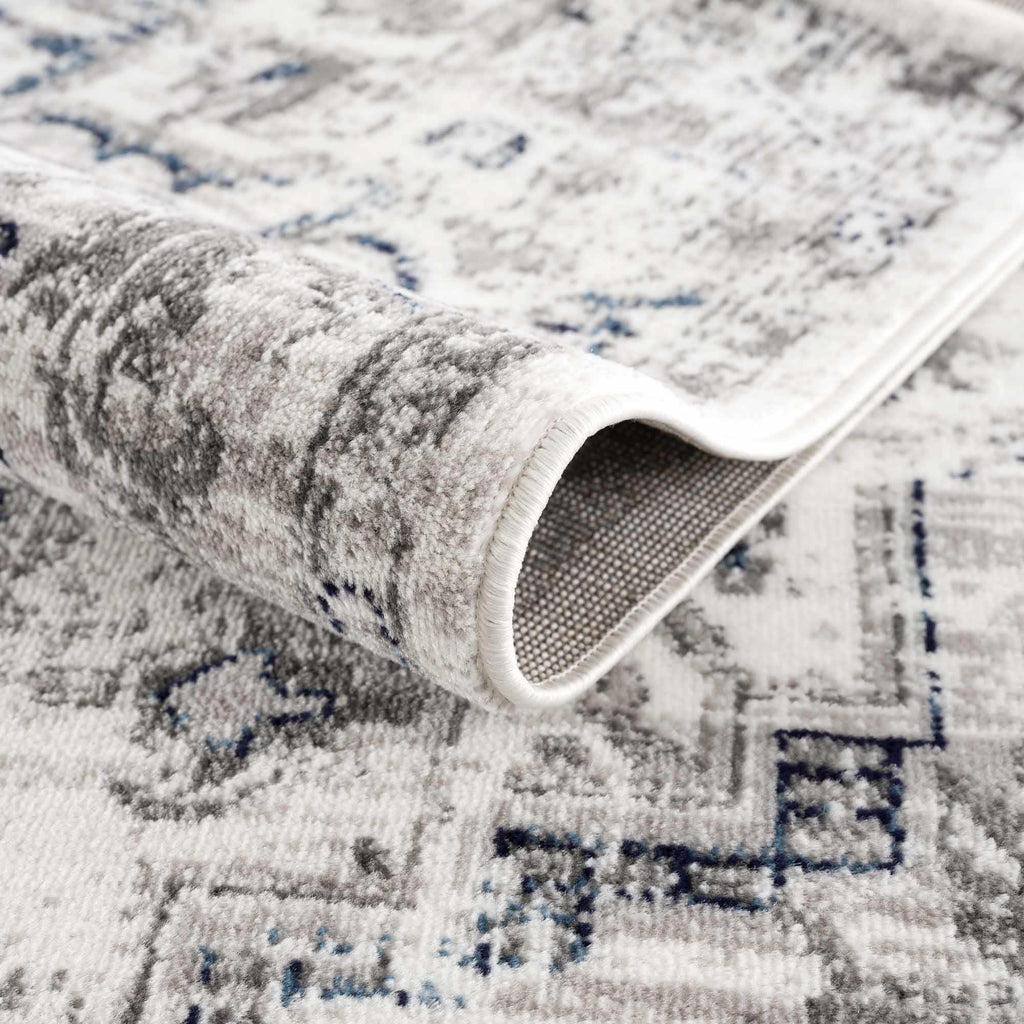 Buenaventura Cream & Navy Area Rug Hauteloom