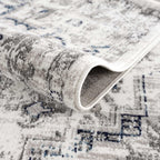 Buenaventura Cream & Navy Area Rug Hauteloom