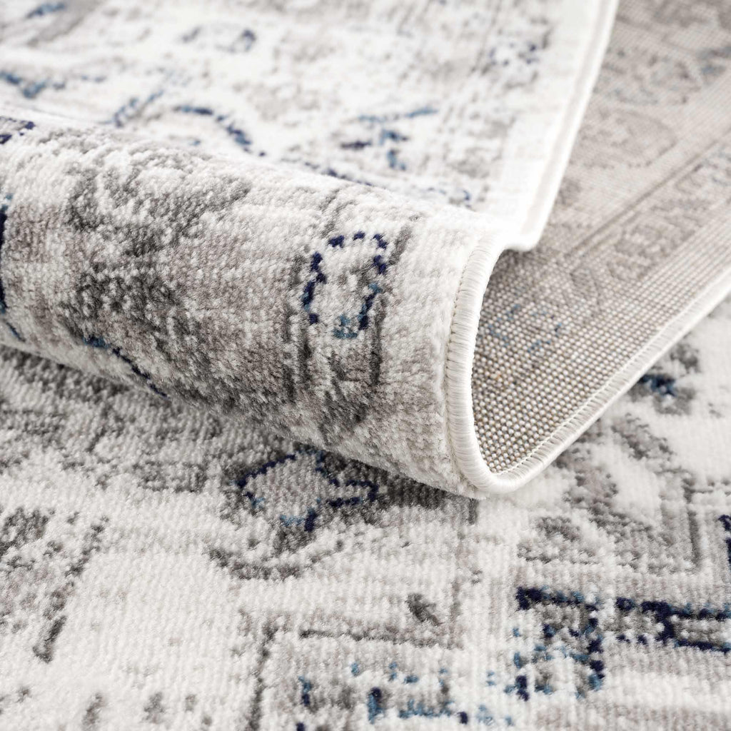 Buenaventura Cream & Navy Area Rug Hauteloom