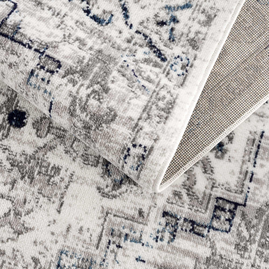 Buenaventura Cream & Navy Area Rug Hauteloom