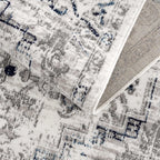 Buenaventura Cream & Navy Area Rug Hauteloom