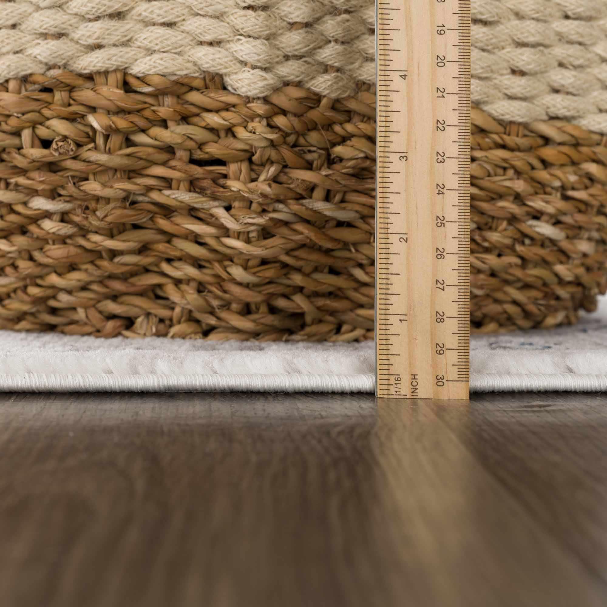 Buenaventura Cream & Navy Area Rug Hauteloom