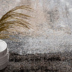 Designer Rug Mona with Modern Earthy Colors in Cream Brown Black RugYourHome