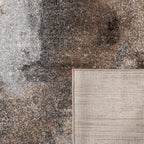 Designer Rug Mona with Modern Earthy Colors in Cream Brown Black RugYourHome