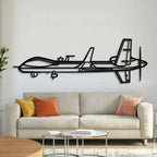 Mq-9b Reaper Metal Aircraft Wall Art - Ncp0588, front view - House Of Avana