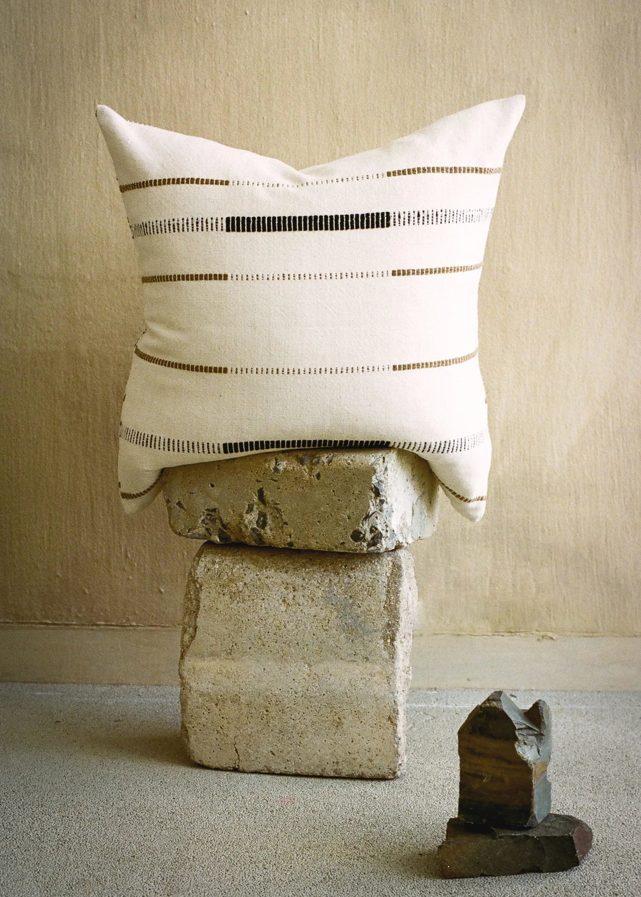 Mason Hand-Loomed Cotton Pillow Kanju Interiors