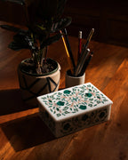 Malachite & White Mother of Pearl Inlay Box (BACK IN STOCK) Sangemar