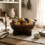 Mango Wood Bowl with Stand