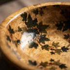 Transparent Leaf Shape Mango Wood Bowl